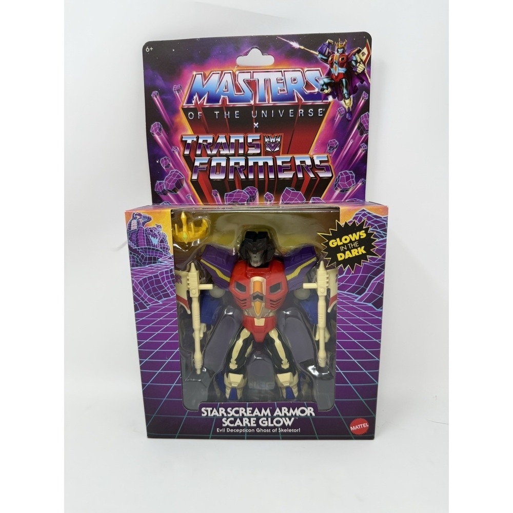 Masters of the Universe x Transformers Starscream Armor Scare Glow NEW & SEALED!